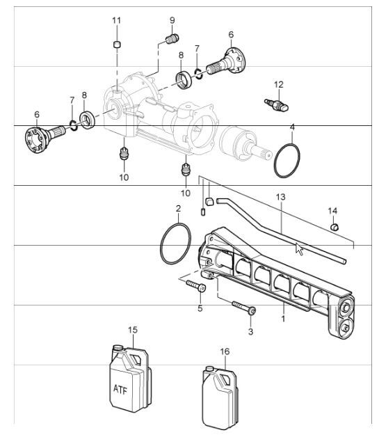 Diagram 305-15 Porsche 卡宴 S/GTS 4.8L 2007>> 传播