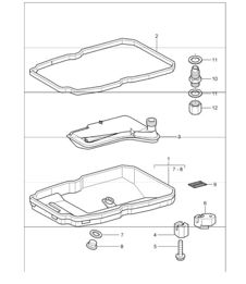 tiptronic: oil filter, oil pan  for 997.1 TURBO G97.50 2007-09