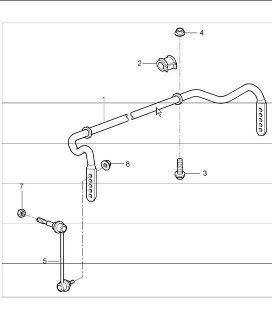 Diagram 402-06 Porsche 997 GT2 2007>> Front Axle, Steering 