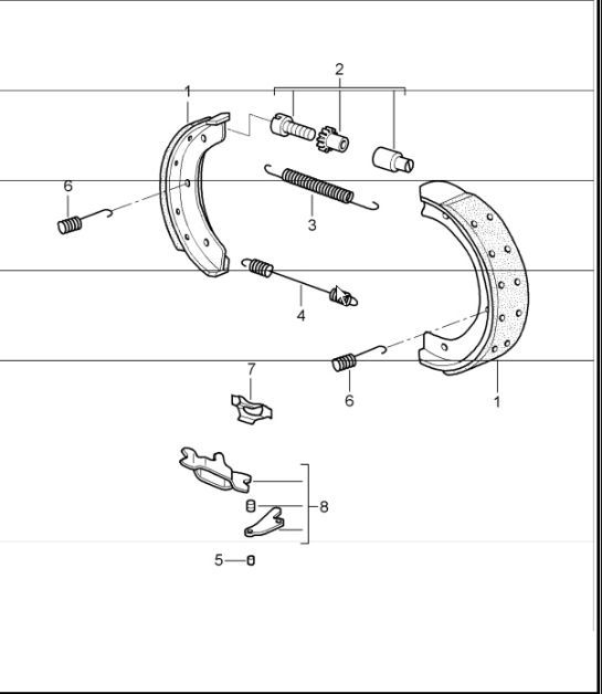 Diagram 603-05 Porsche Cayenne Turbo S V8 4.8L Petrol 550HP Wheels, Brakes