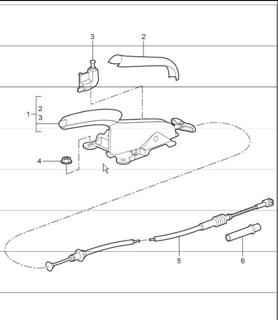 Diagram 701-05 Porsche 卡宴 Coupe E-Hybrid V6 3.0L 340Hp