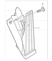 pedals accelerator control 997.1 TURBO 2007-09