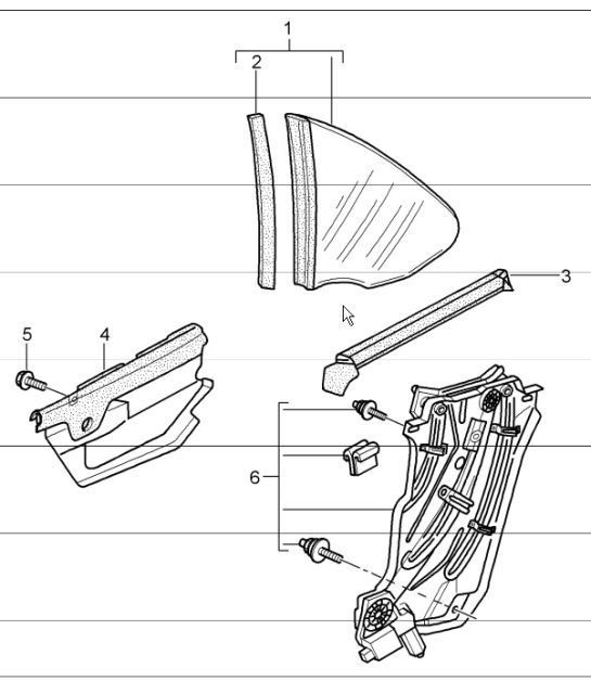 Diagram 805-05 Porsche 996 C4 3.6L 09/01-2005  车身