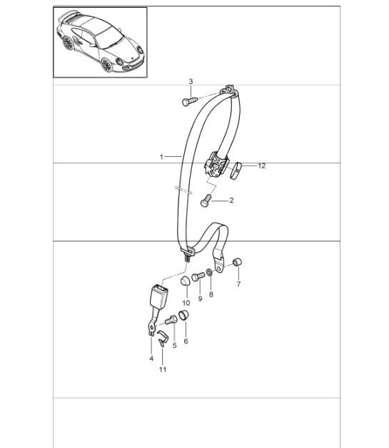 Diagram 812-06 Porsche 9YA Cayenne Coupe V6 3.0L Petrol 340Hp 2019-23 