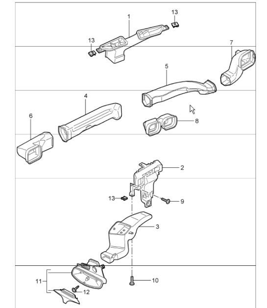 Diagram 813-01 Porsche 944 1982-1991 