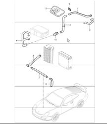 luggage compartment cooling (I575)  for 997.1 TURBO 2007-09