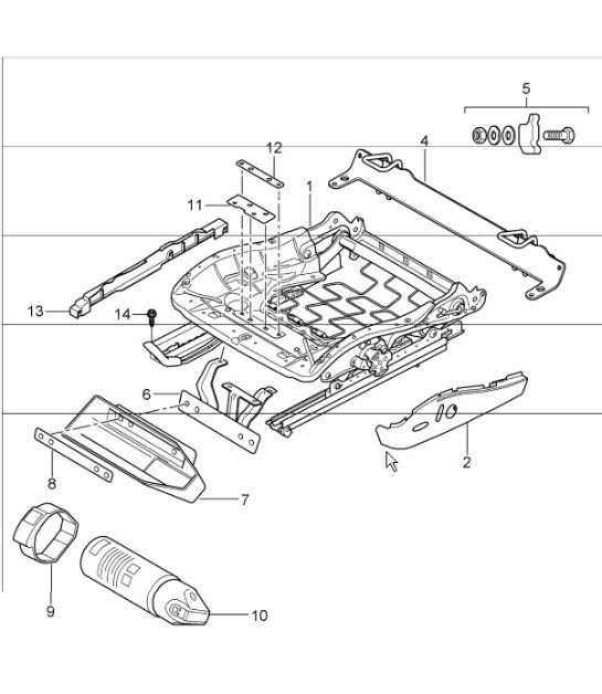 Diagram 817-19 Porsche 卡宴 92A（958） 2010-2017  车身