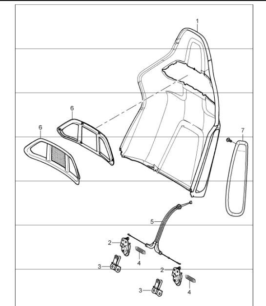 Diagram 817-68 Porsche 968 (1992-1995) Carrosserie