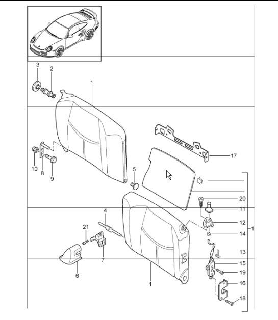 Diagram 817-75 Porsche 928S 4.7L 1981-83 
