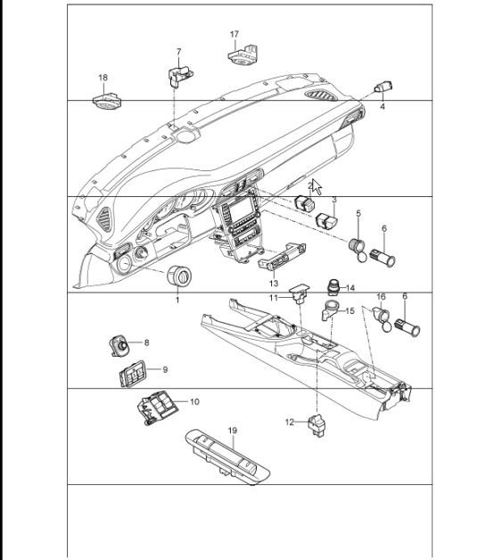 Diagram 903-05 Porsche 991 (911) MK2 2016-2019 Electrical equipment