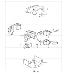 steering column switch 997.1 TURBO 2007-09