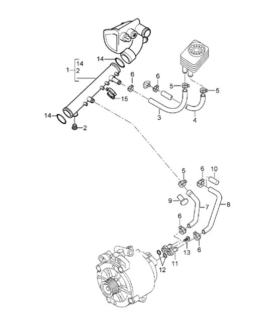 Diagram 105-16 Porsche 993 (911) C2S 1994-97 Motor