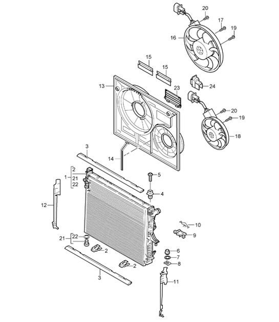 Diagram 105-20 Porsche 992 Carrera 2 3.0L 