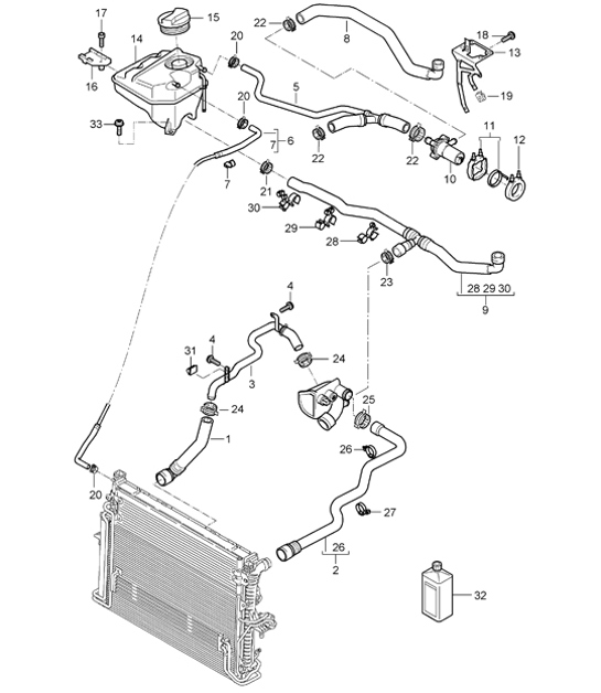 Diagram 105-26 Porsche 992 Carrera 4 GTS 3.6L Cabriolet 