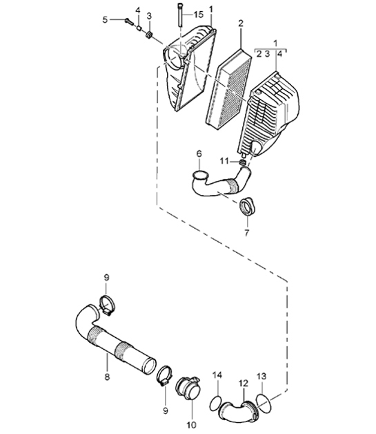 Diagram 106-10 Porsche Cayenne MK1 (955) 2003-2006 Moteur