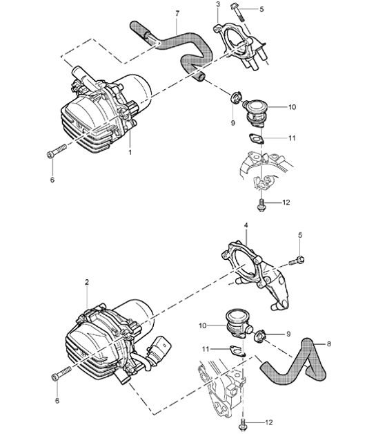 Diagram 108-00 Porsche 卡宴 S E-Hybrid V6 3.0L 519Hp 