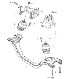 Sospensione motore inferiore - M02.2Y - 955 Cayenne 2004>>