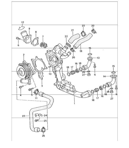 Diagram 105-00 Porsche Cayenne S 4.5L V8 2003>> Engine