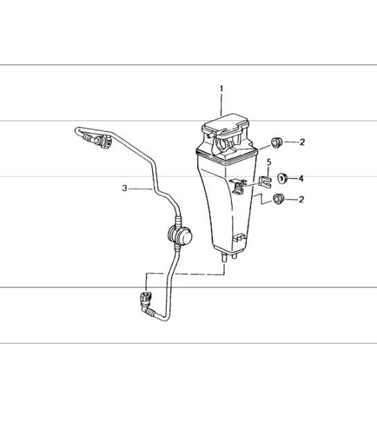 Diagram 201-20 Porsche Cayman 2.7L 987C 2006-08 Fuel System, Exhaust System