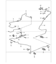 clutch actuation, clutch master cylinder, clutch pipeline 996 GT3-1 1999-05