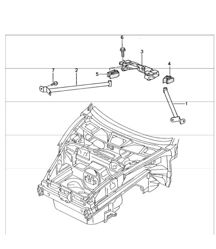dome strut 996 GT3-1 1999-05