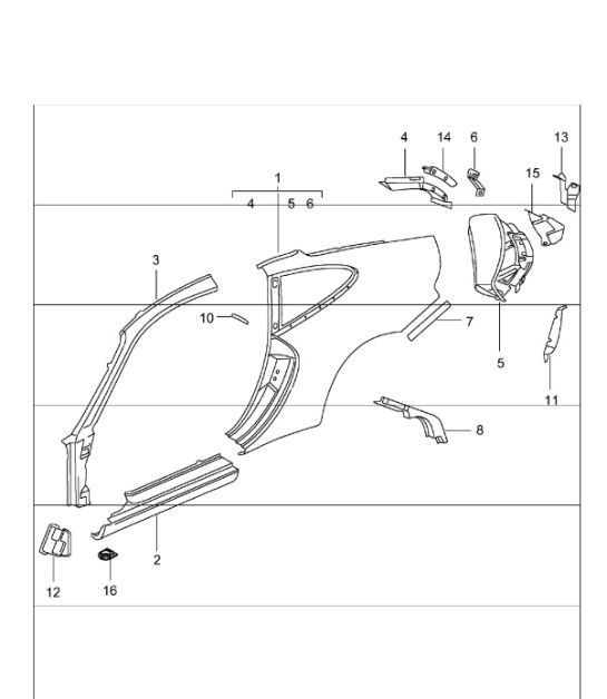 Diagram 801-55 Porsche Panamera 4S 2.9L V6 