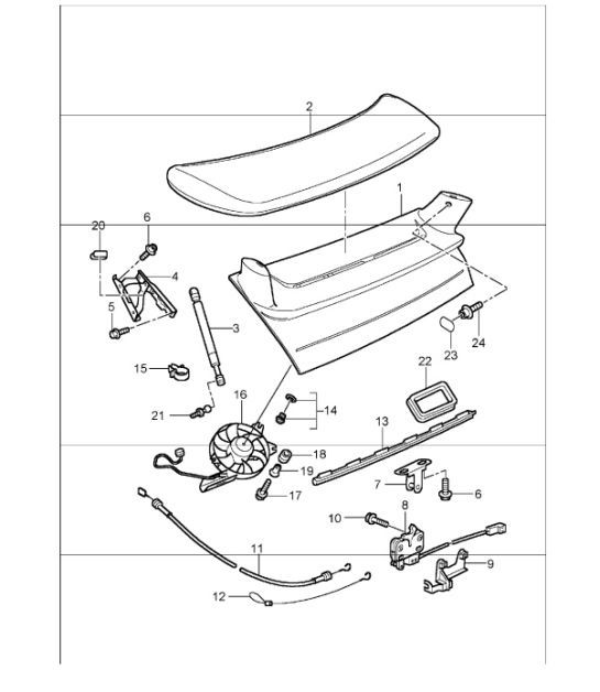 Diagram 803-06 Porsche 997 TURBO 2007>> Carrozzeria