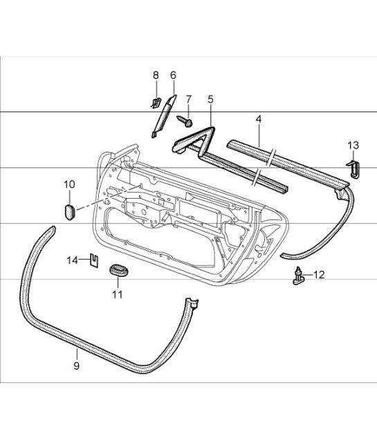 Diagram 804-10 Porsche 996（911）（1997-2005）  车身