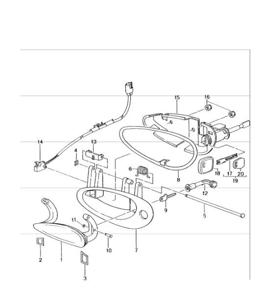 Diagram 804-20 Porsche Boxster 986/987/981（1997 年 - 2016 年）  车身