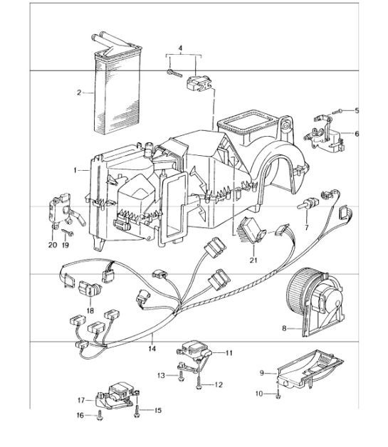 Diagram 813-05 Porsche 996 C2 3.4L 1997-08/01 Carrozzeria