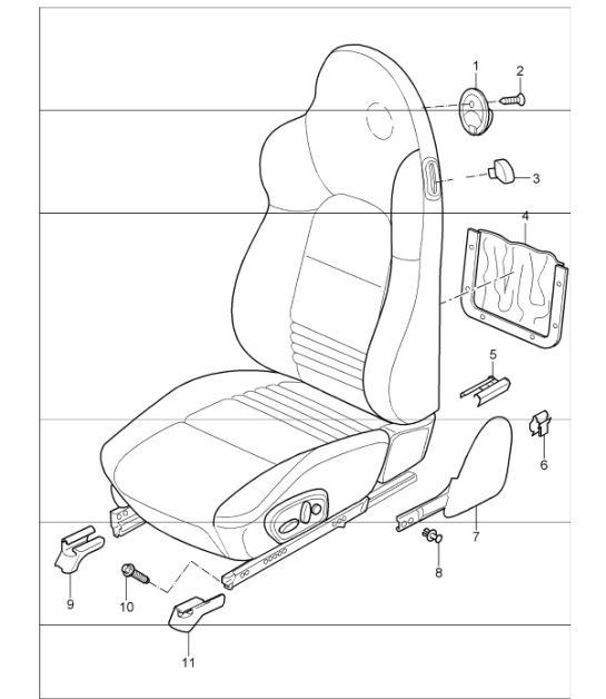 Diagram 817-20 Porsche 958 Cayenne S V8 4.8L Petrol 400HP 2010-17 Body