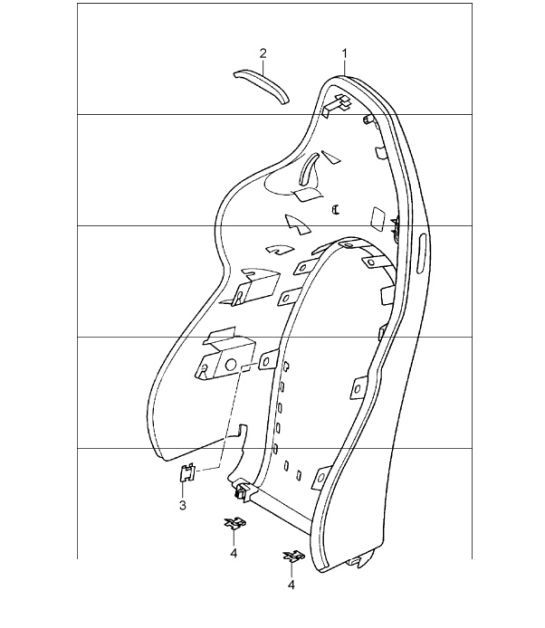 Diagram 817-30 Porsche 996 (911) (1997-2005) Carrosserie