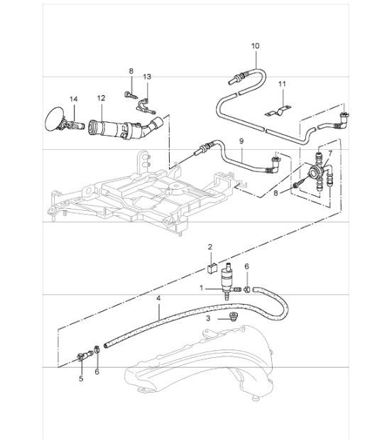 Diagram 904-21 Porsche Cayenne MK2 (957) 2007-2010 Materiale elettrico
