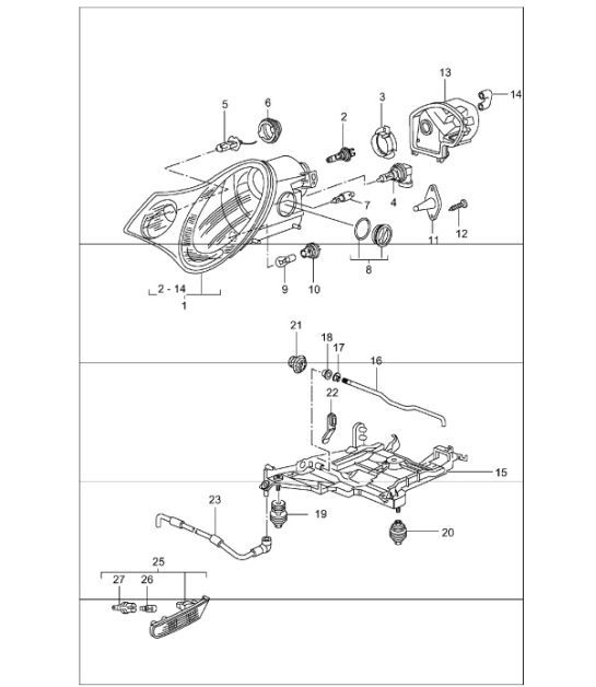 Diagram 905-02 Porsche 卡宴 Turbo / Turbo S 4.8L 2007>> 电子设备