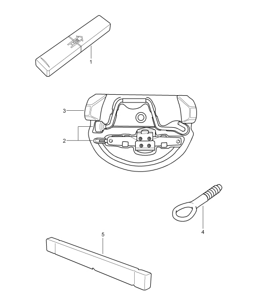 Diagram 001-00 Porsche 997 (911) MK1 2005-2008 Accessoires et autres 