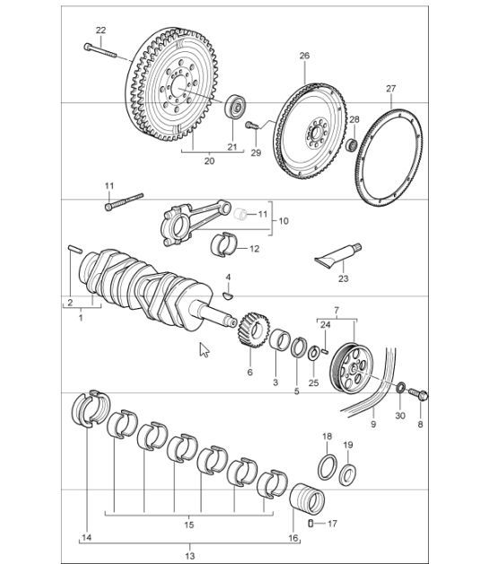 Diagram 102-00 Porsche Macan Turbo 3.6L V6 400 CV Motor