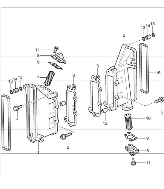 Diagram 103-06 Porsche 997 (911) MK1 2005-2008 Motor