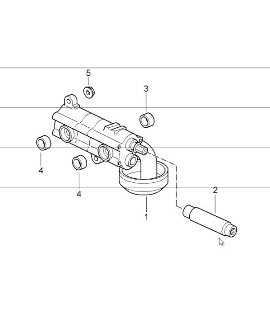 Diagram 104-00 Porsche 997 (911) MK1 2005-2008 Moteur
