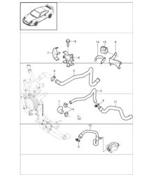 lines heating 997 GT3 / GT3 RS M97.77 2010-11 and 997 GT3 RS M97.74 2011