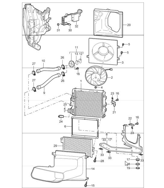 Diagram 105-15 Porsche 卡宴 Turbo E-Hybrid V8 4.0L 739Hp 