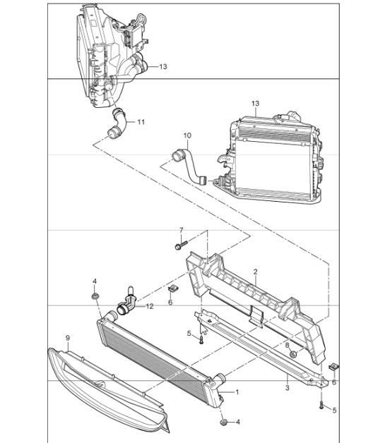Diagram 105-17 Porsche 卡宴 S V6 3.0L 混合动力 380HP 引擎