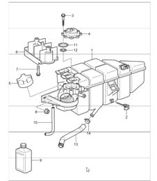 water cooling - 4 - for 997 GT3 / GT3 RS M97.77 2010-11 and 997 GT3 RS 4.0 M97.74 2011