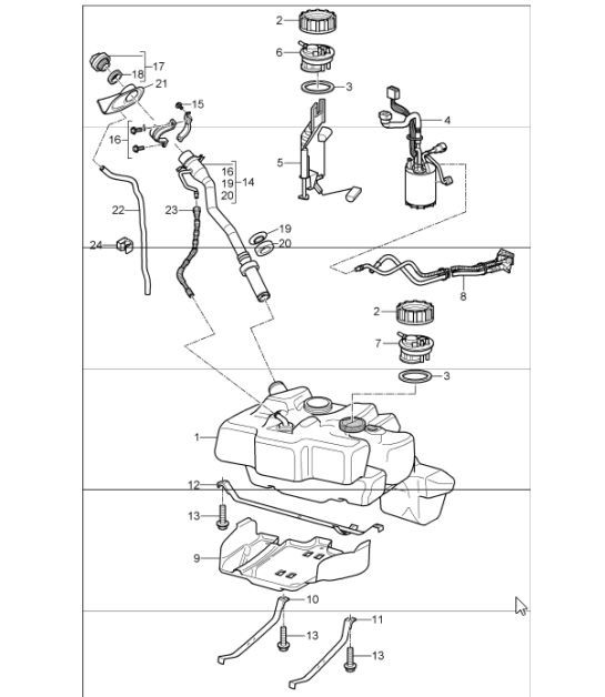 Diagram 201-01 Porsche Taycan (9J1) MK2 2024>> 