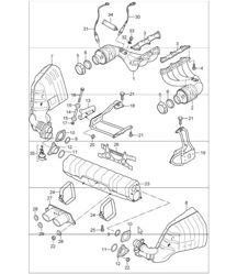 uitlaatsysteem 997 GT3 M97.76 2007-09