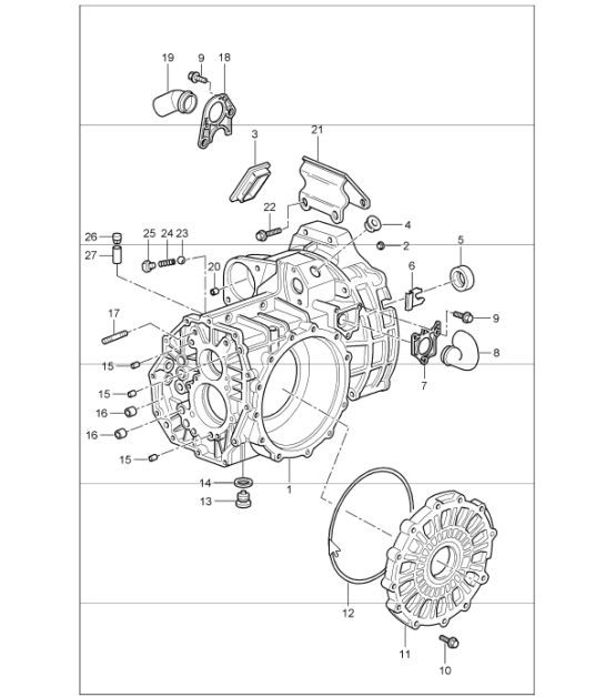 Diagram 302-07 Porsche 968 运动型 3.0L 1994-95 传播