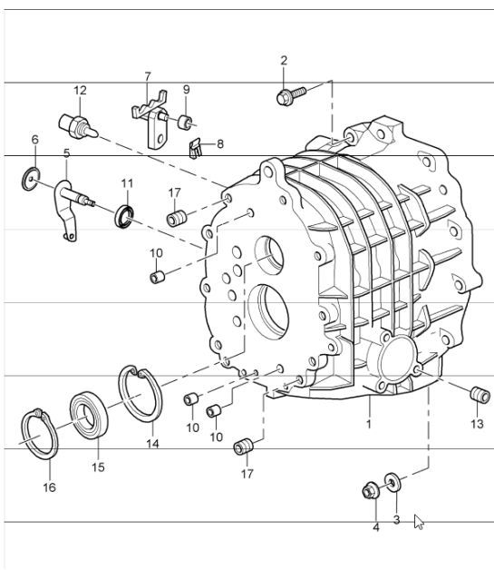 Diagram 302-08 Porsche Cayenne E-Hybrid Coupé V6 3.0L 470CV 