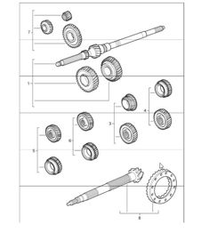 gear wheel sets 997 GT3 / GT3 RS G97.90/92 2010 ONWARDS