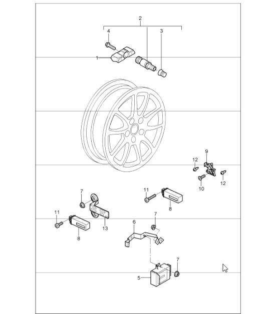 Diagram 601-05 Porsche Taycan GTS 