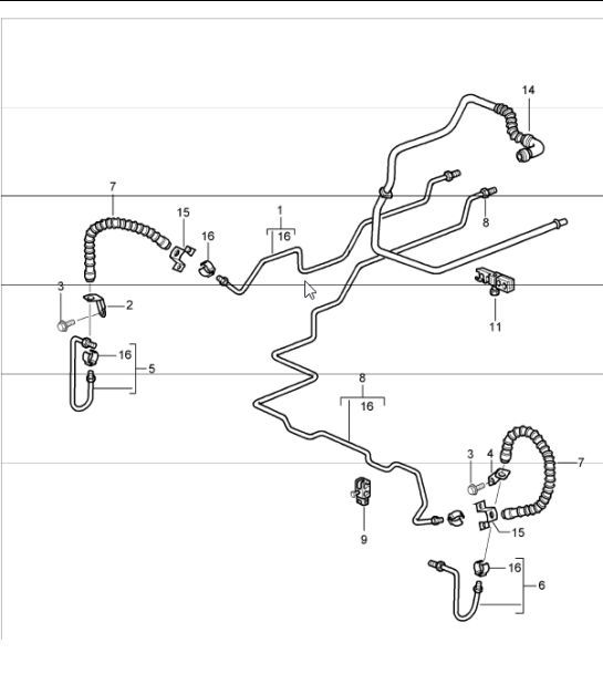 Diagram 604-15 Porsche 卡宴 Turbo / Turbo S 4.8L 2007>> 车轮、制动器