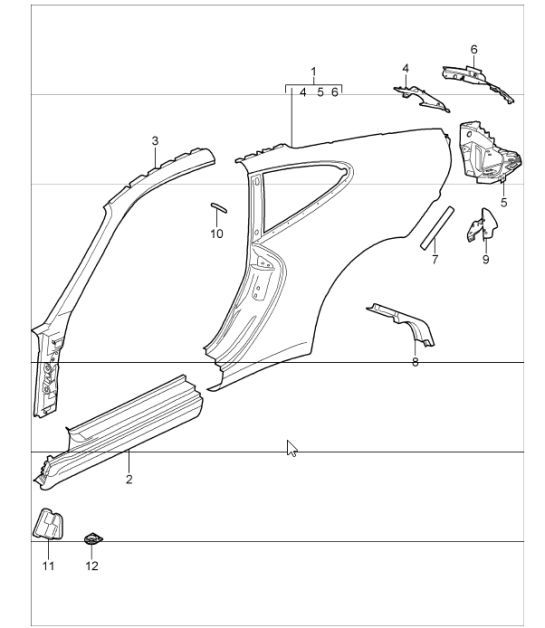 Diagram 801-55 Porsche Taycan (9J1) MK2 2024>> 